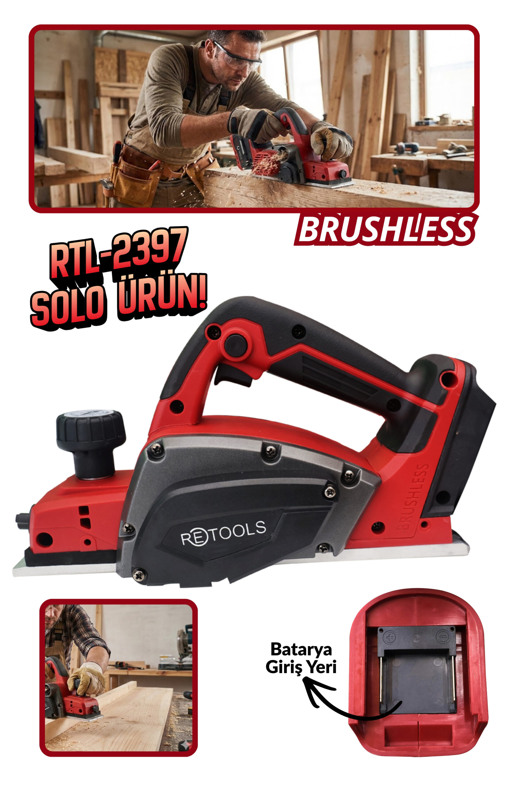RETOOLS BORDO ŞARJLI PLANYA KAFA