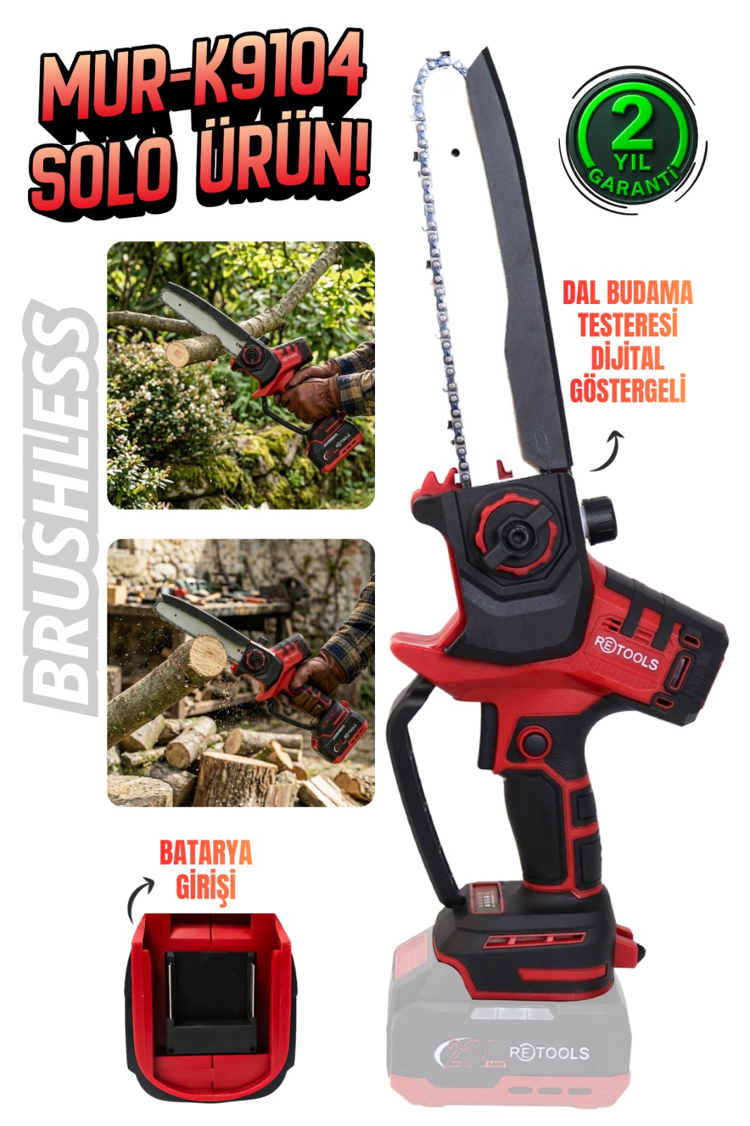 RETOOLS MUR-K9104 DAL BUDAMA TESTERESİ KAFA