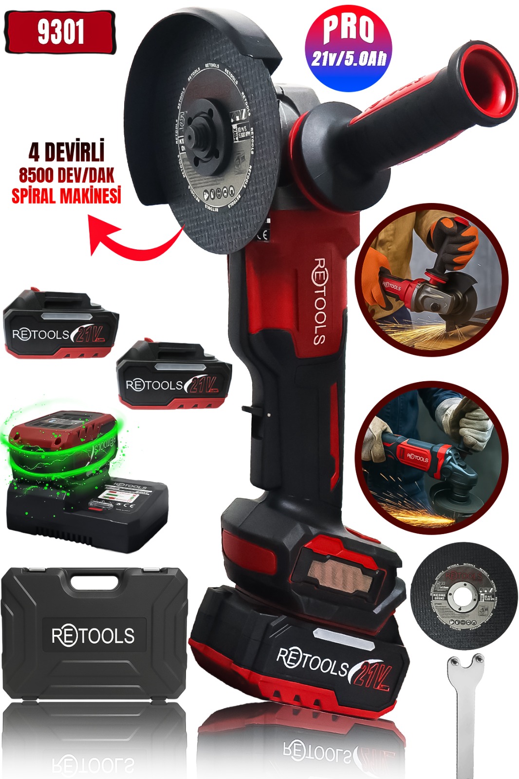 RETOOLS BORDO 125 MM AKÜLÜ SPİRAL